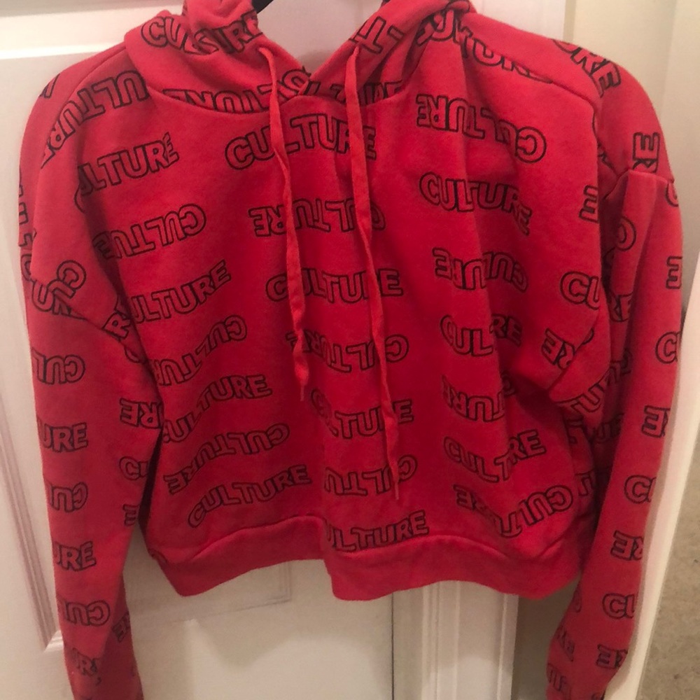 Red culture sweatshirt